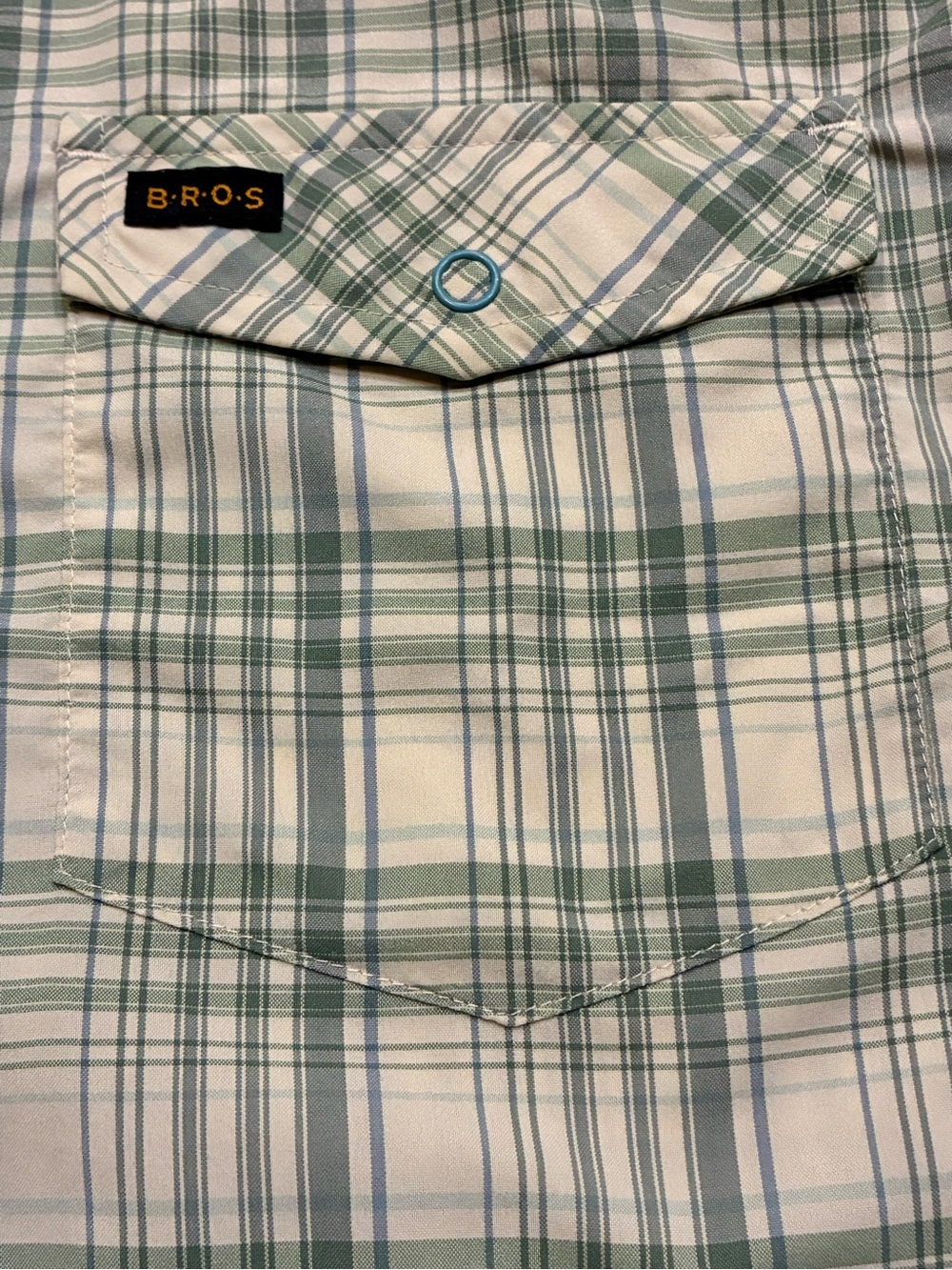Howler Brothers Men's Green Plaid Long Sleeve H bar B TECH Snapshirt - Medium - Picture 2 of 7